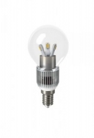 Gauss LED светодиодная свеча для хрустальных люстр(прозрачная)5W E14 2700K